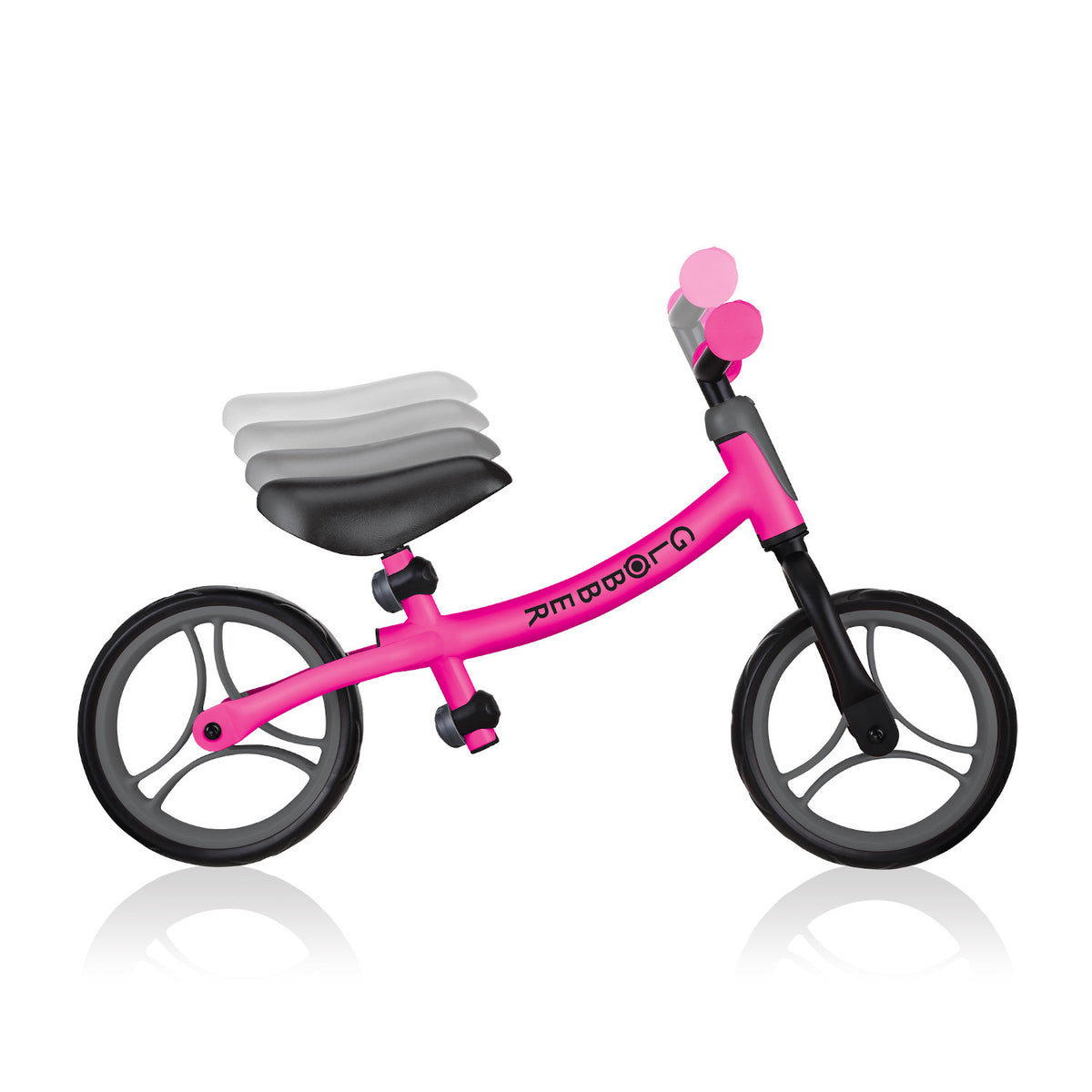 Globber Go Bike V2 Balance Bike Neon Pink Pumpanickel