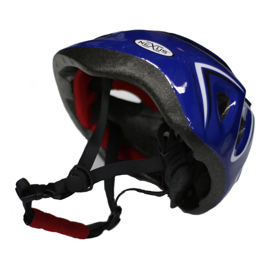 Pumpanickel Sports Shop Nexus kids helmet for kids with adjustable straps & dial. Sizes S & M for age 2 years & up. Navy Blue