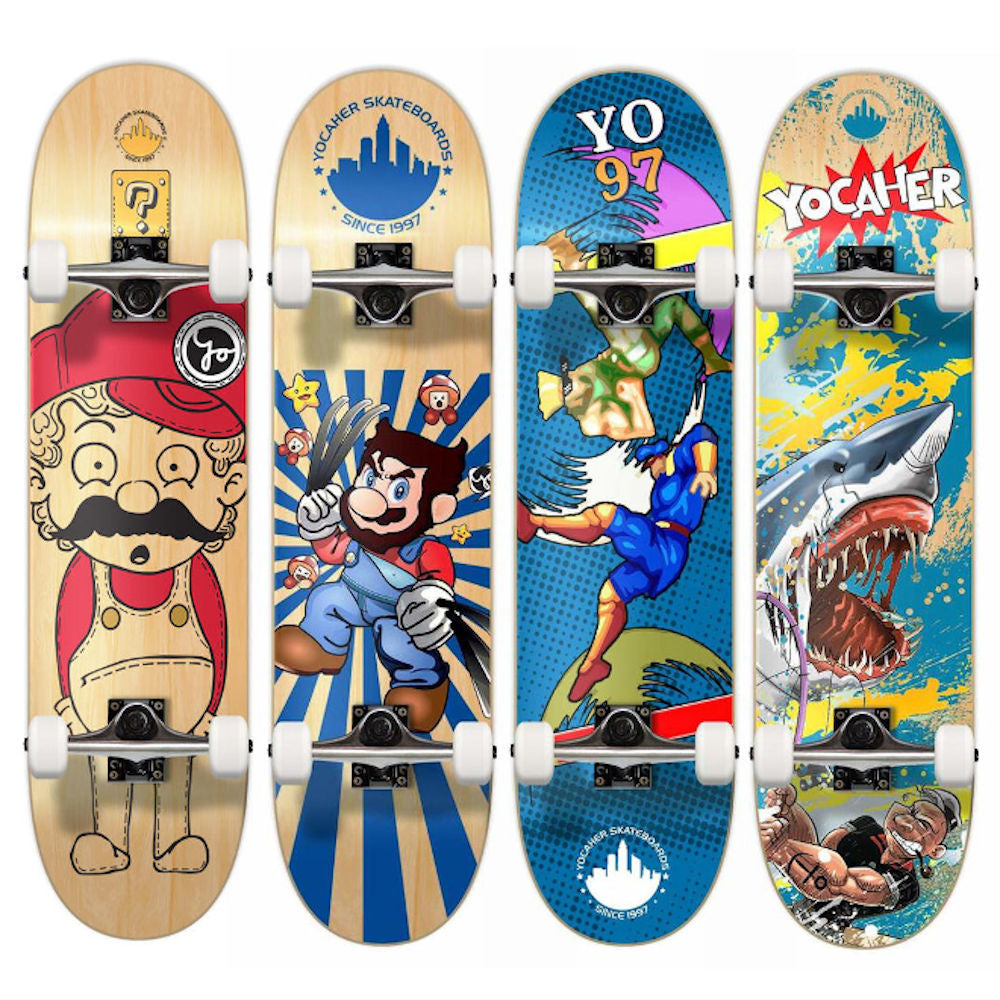Buy Yocaher Skateboard Singapore. Yocaher 7.5" Skateboard Retro Series
