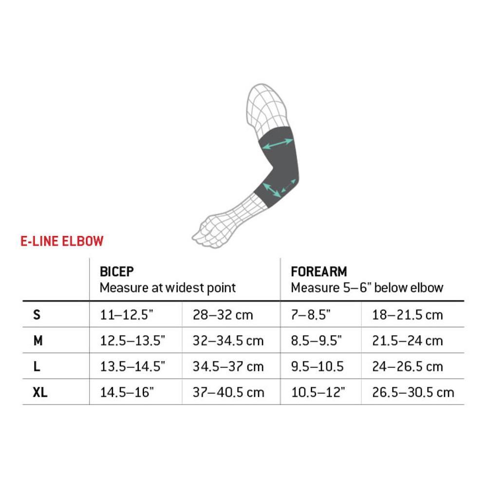 Pumpanickel Sports Shop - G-Form E-Line Elbow Guards Size Chart