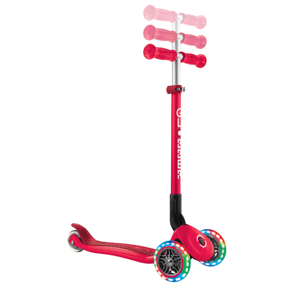 Shop Singapore Pumpanickel Sports Shop Buy Globber Primo Foldable Lights 3-Wheels Kids Scooter - Red