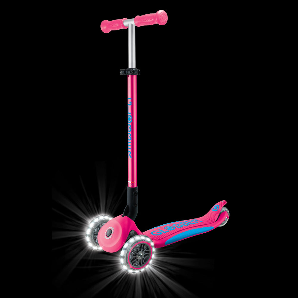 Shop Singapore Pumpanickel Sports Shop. Buy Globber Elite Foldable Lights 3-Wheels Kids Scooter - Fuchsia