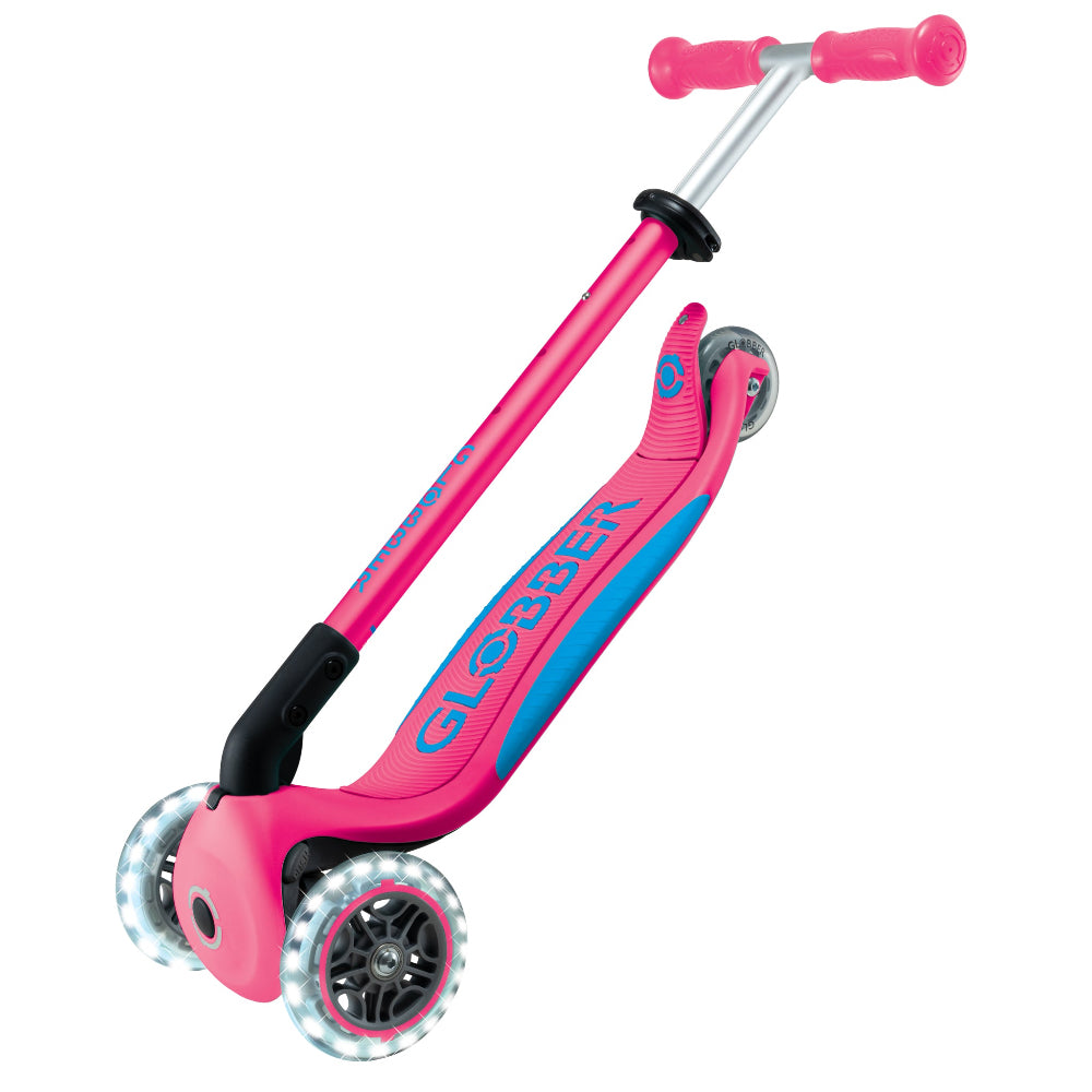 Shop Singapore Pumpanickel Sports Shop. Buy Globber Elite Foldable Lights 3-Wheels Kids Scooter - Fuchsia