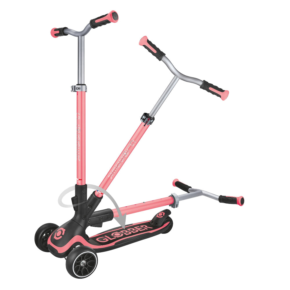 Shop Singapore Pumpanickel Sports Shop Buy Globber Ultimum Foldable 3-Wheels Kick Scooter - Coral Pink