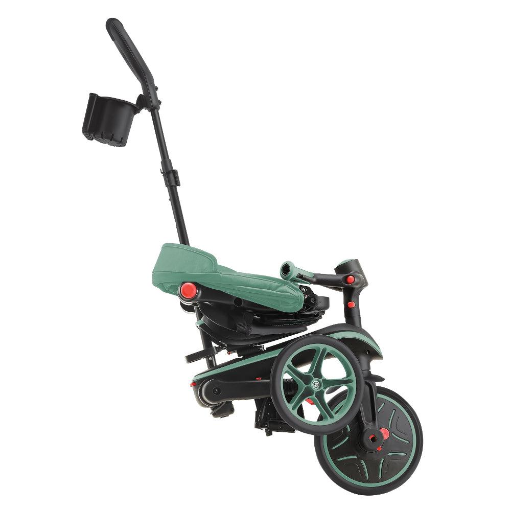 Shop Singapore Pumpanickel Sports Shop Buy Globber Explorer Trike Foldable 4-in-1 Baby Trike & Kids Balance Bike for 10 months to 5 years - Olive