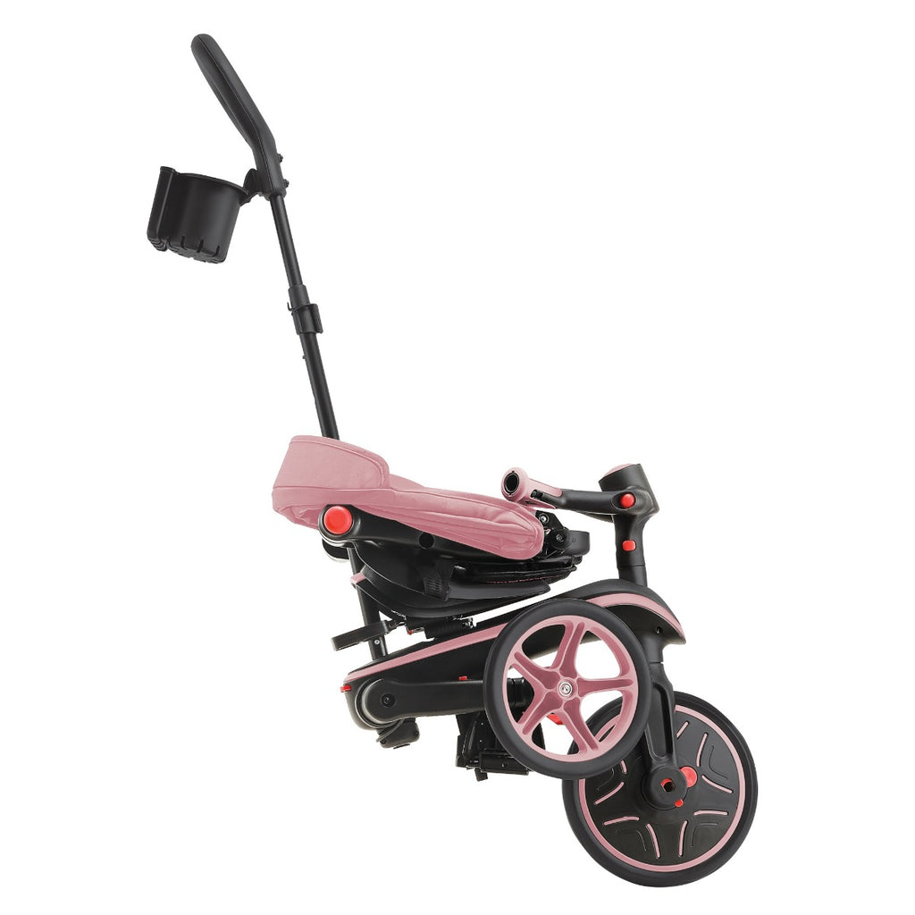 Shop Singapore Pumpanickel Sports Shop Buy Globber Explorer Trike Foldable 4-in-1 Baby Trike & Kids Balance Bike for 10 months to 5 years - Pastel Pink