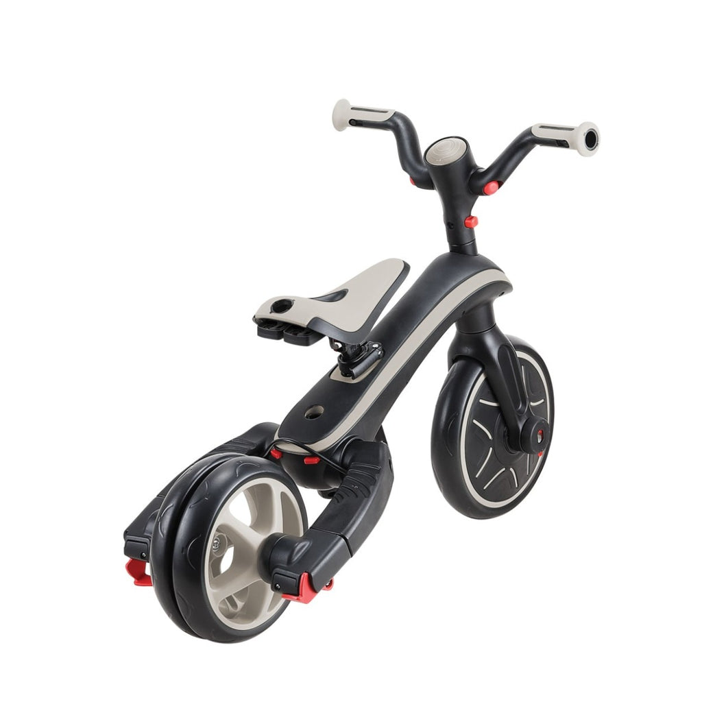 Shop Singapore Pumpanickel Sports Shop Buy Globber Explorer Trike Foldable 4-in-1 Baby Trike & Kids Balance Bike for 10 months to 5 years - Taupe