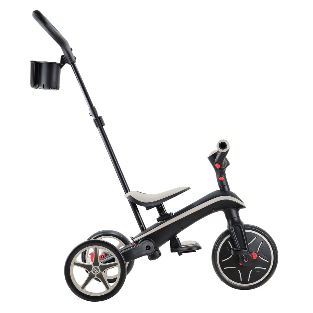 Shop Singapore Pumpanickel Sports Shop Buy Globber Explorer Trike Foldable 4-in-1 Baby Trike & Kids Balance Bike for 10 months to 5 years - Taupe