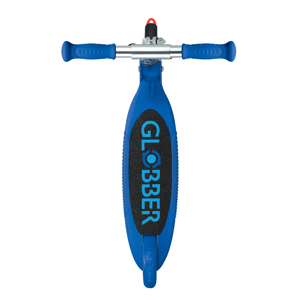 Shop Globber Singapore Pumpanickel Sports Shop Buy Globber Flow Foldable Junior Lights 2-Wheels Kick Scooter for age 3 and up - Navy Blue