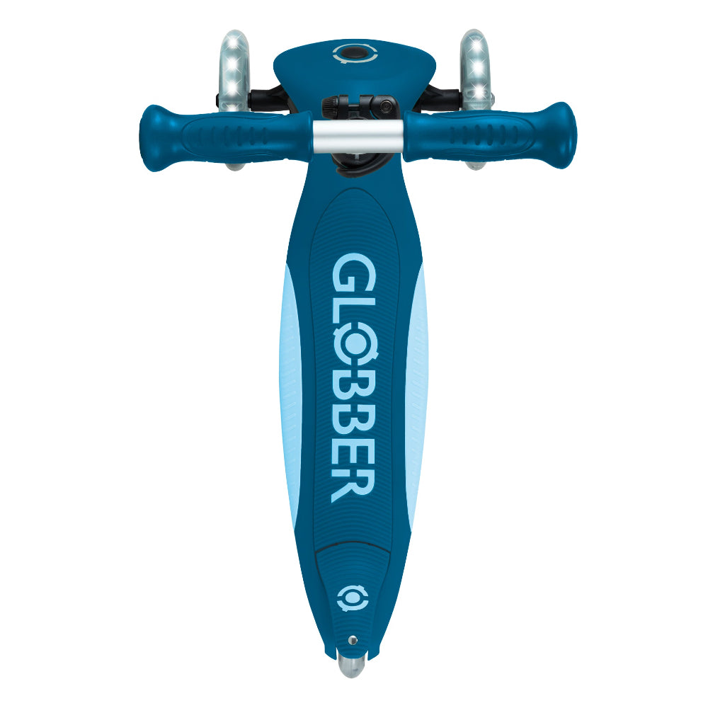 Shop Singapore Pumpanickel Sports Shop. Buy Globber Elite Foldable Lights 3-Wheels Kids Scooter - Petrol Blue