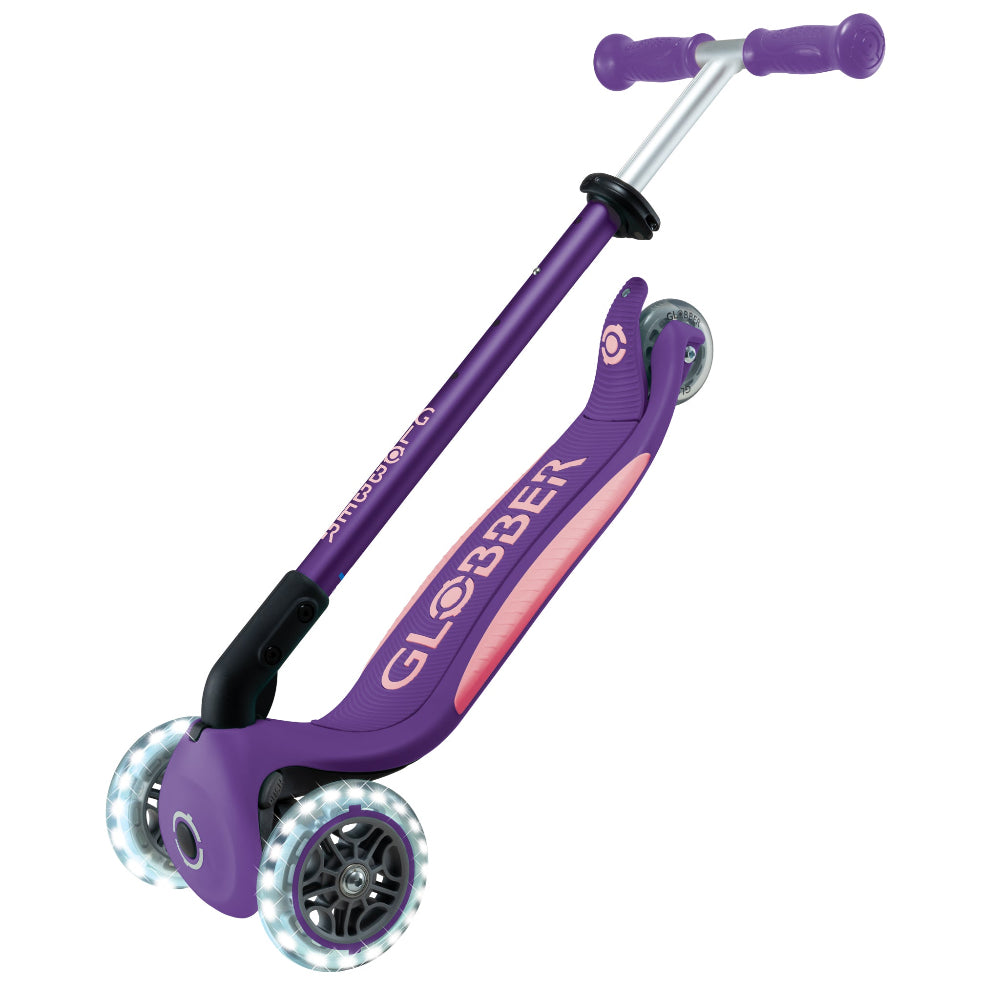 Shop Singapore Pumpanickel Sports Shop. Buy Globber Elite Foldable Lights 3-Wheels Kids Scooter - Purple