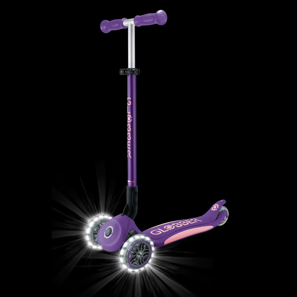 Shop Singapore Pumpanickel Sports Shop. Buy Globber Elite Foldable Lights 3-Wheels Kids Scooter - Purple