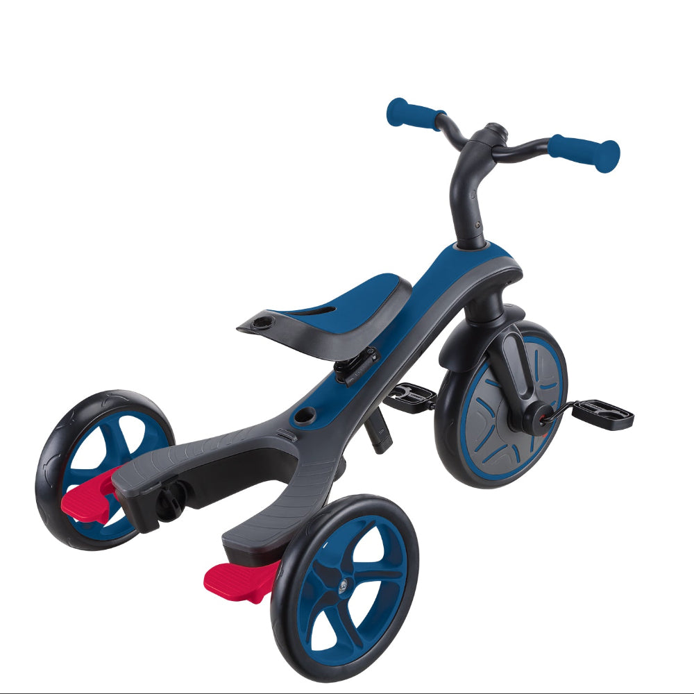 Shop Pumpanickel Sports Shop - Globber Explorer Trike 4-in-1 Baby Trike & Kids Balance Bike for 10 months to 5 years - Royal Blue