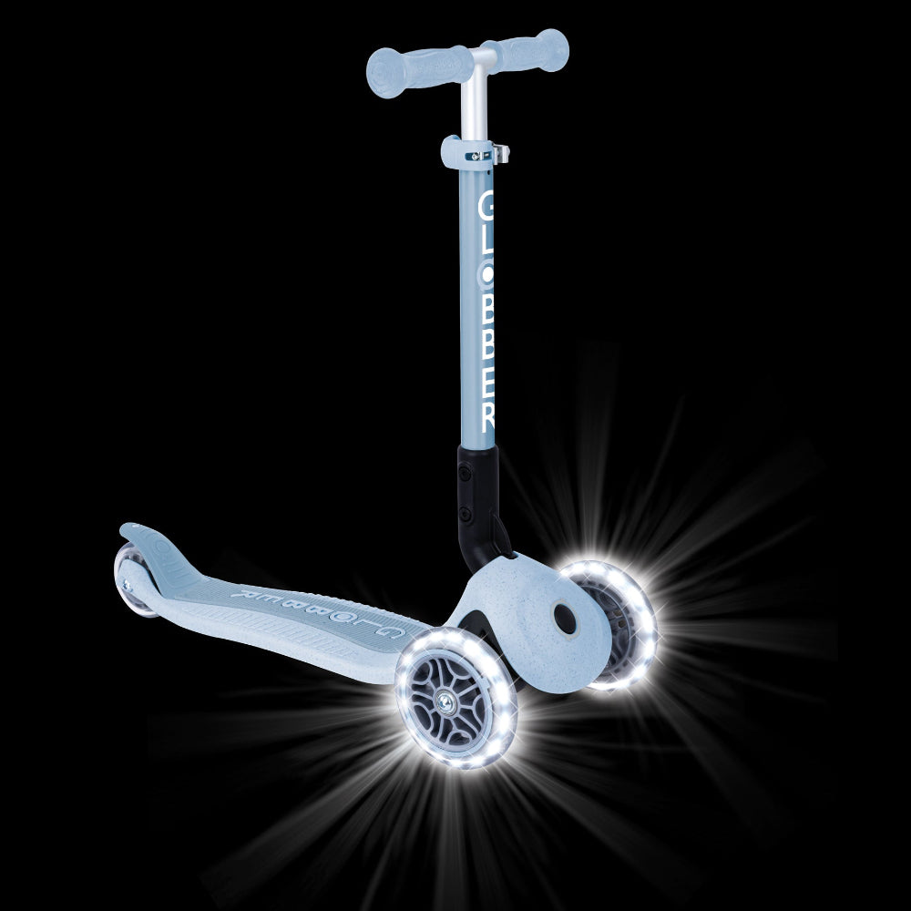 Shop Singapore Pumpanickel Sports Shop. Buy Globber Junior Foldable Lights 3-Wheels Ecologic Toddler Scooter - Blueberry
