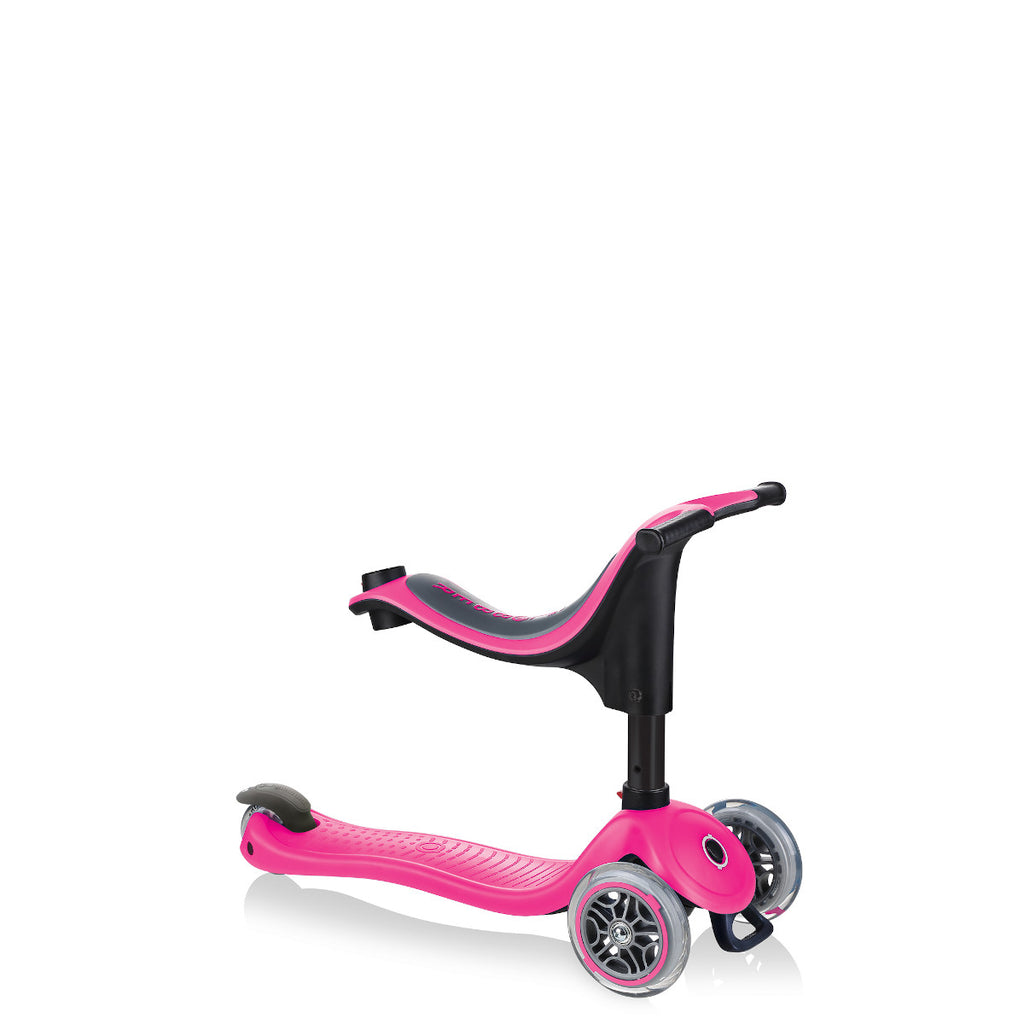 Shop Singapore Pumpanickel Sports Shop Buy Globber Go UP Sporty toddler scooter with seat for 15 months to 6+ years - Deep Pink