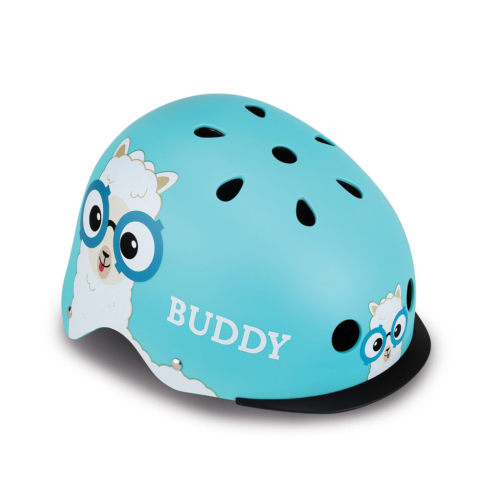 Shop Singapore Pumpanickel Sports Shop Buy Globber Scooter Helmet for Kids with LED Lights - Sky Blue Buddy