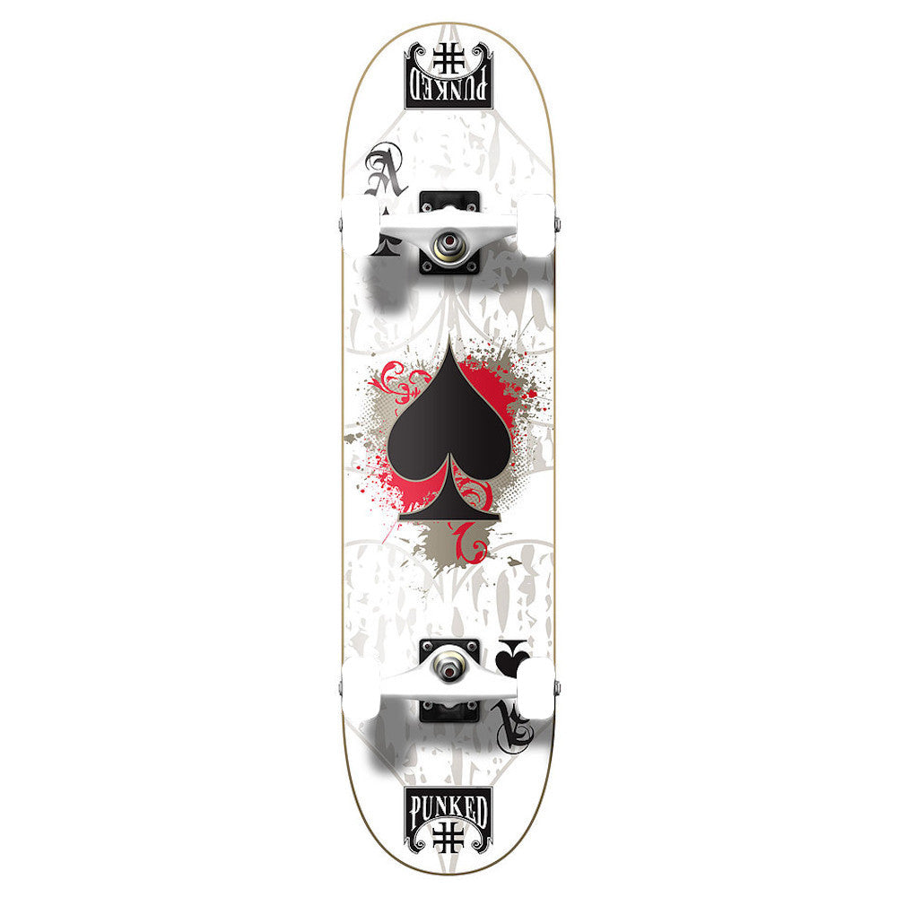 Pumpanickel Sports Shop Yocaher Skateboard. Yocaher Skateboard 8" complete skateboard Ace Series Ace White