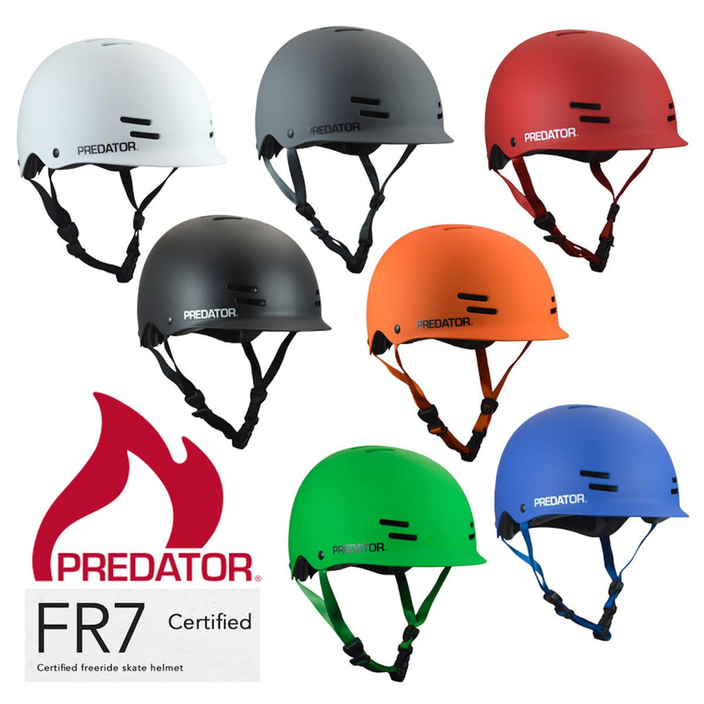 Pumpanickel Sport Shop Predator FR7 Helmet Certified Free-ride Skate Helmet Matte White