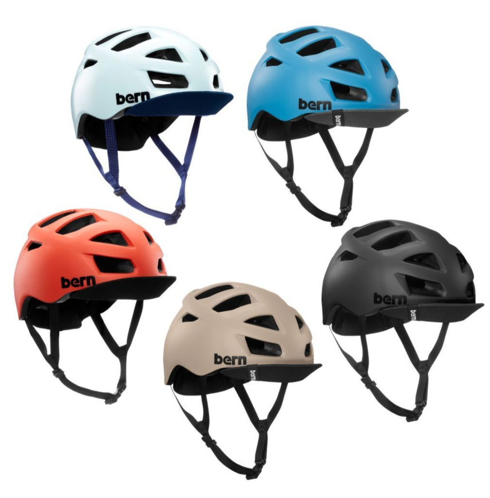 Pumpanickel Sports Shop. Buy Bern Helmet Singapore. Bern Allston Multisport Helmet with Flip Visor | 5 colours - Matte Black, Matte Cyan Blue, Matte Sand, Satin Coral, Satin Seaglass