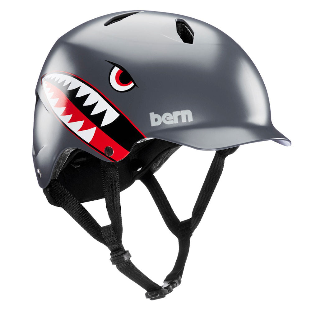 Pumpanickel Sports Shop. Buy Bern Helmet Singapore. Bern Bandito Youth Bike Helmet - Satin Grey Flying Tiger