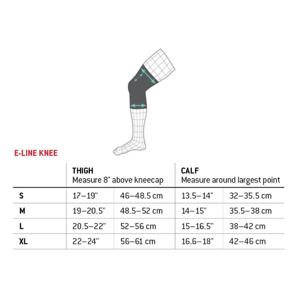 Pumpanickel Sports Shop - G-Form E-Line Knee Guards Size Chart