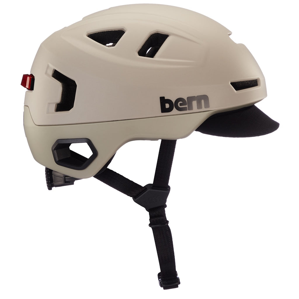 Pumpanickel Sports Shop. Buy Bern Helmet Singapore. Bern Hudson MIPS Certified Sports Helmet with integrated light - Matte Sand