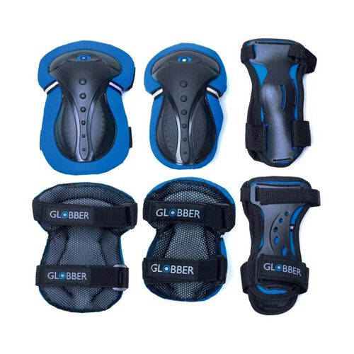 Shop Singapore Pumpanickel Sports Shop Buy Globber Junior 3-in-1 Protective Gear - pair of wrist guards, elbow pads & knee pads in one pack. Blue