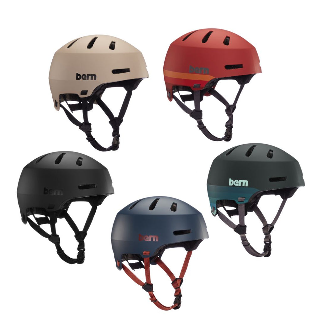 Pumpanickel Sports Shop. Buy Bern Helmet Singapore. Bern Macon 2.0 MIPS Bike Helmet | Choose from 5 colours - Matte Black, Matte Navy, Matte Retro Forest Green, Matte Retro Rust & Matte Sand