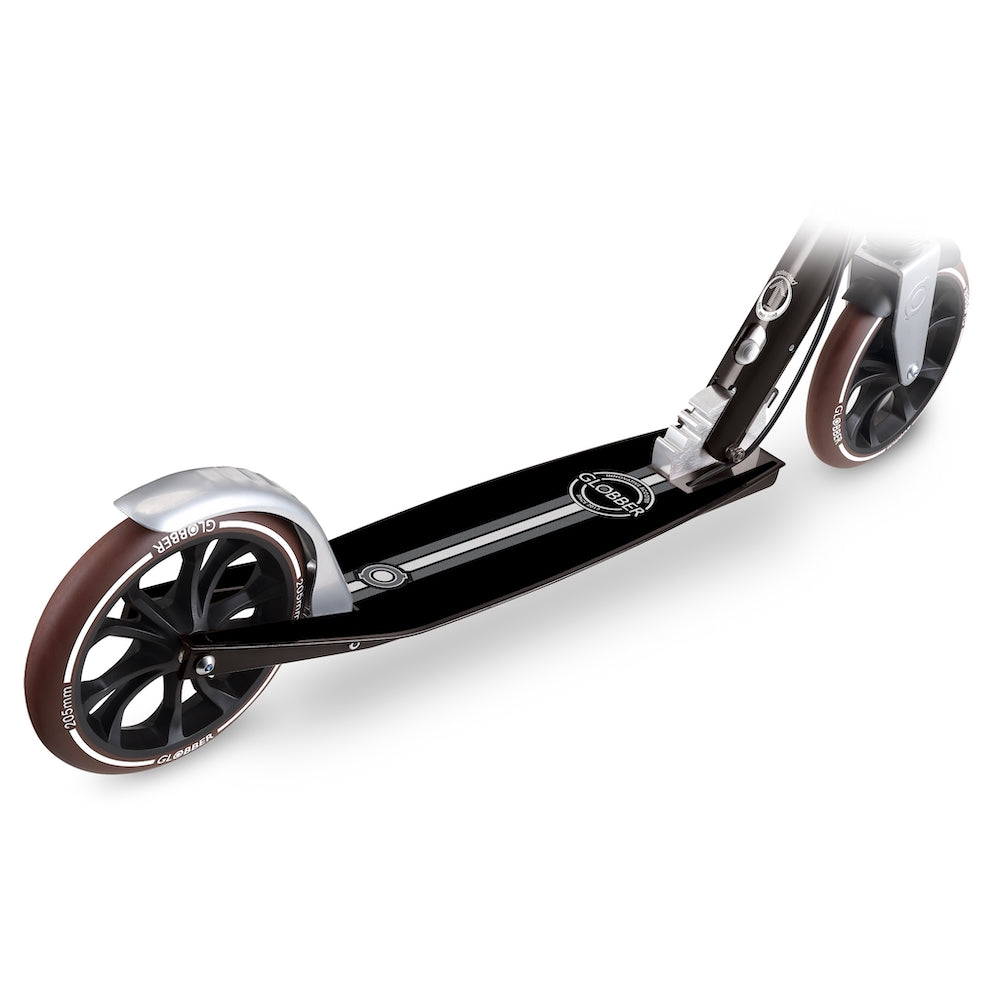 Shop Singapore Pumpanickel Sports Shop Buy Globber NL205 Deluxe Foldable Big Wheels Kick Scooter with Hand Brake for Kids age 8+ to adults - Vintage Black
