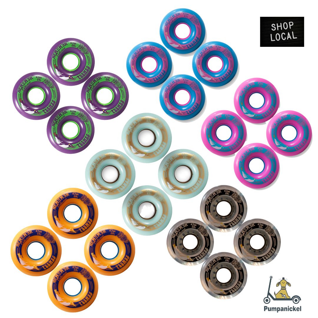 Remember Collective PeeWee Wheels 62mm 80a - Translucent – Pumpanickel