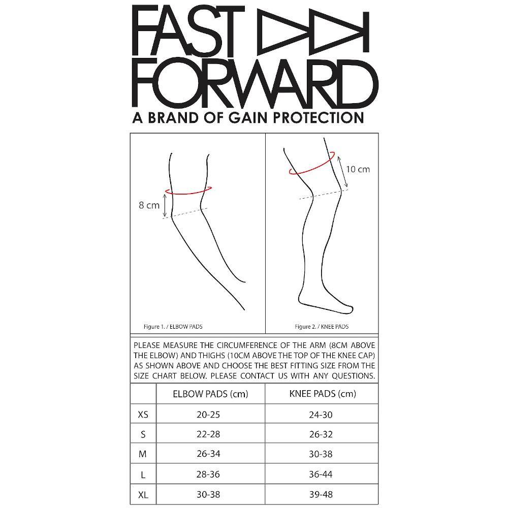 Pumpanickel Sports Shop Singapore Knee Pads. Fast Forward The Rookie Knee-Elbow Pads Set Size Chart
