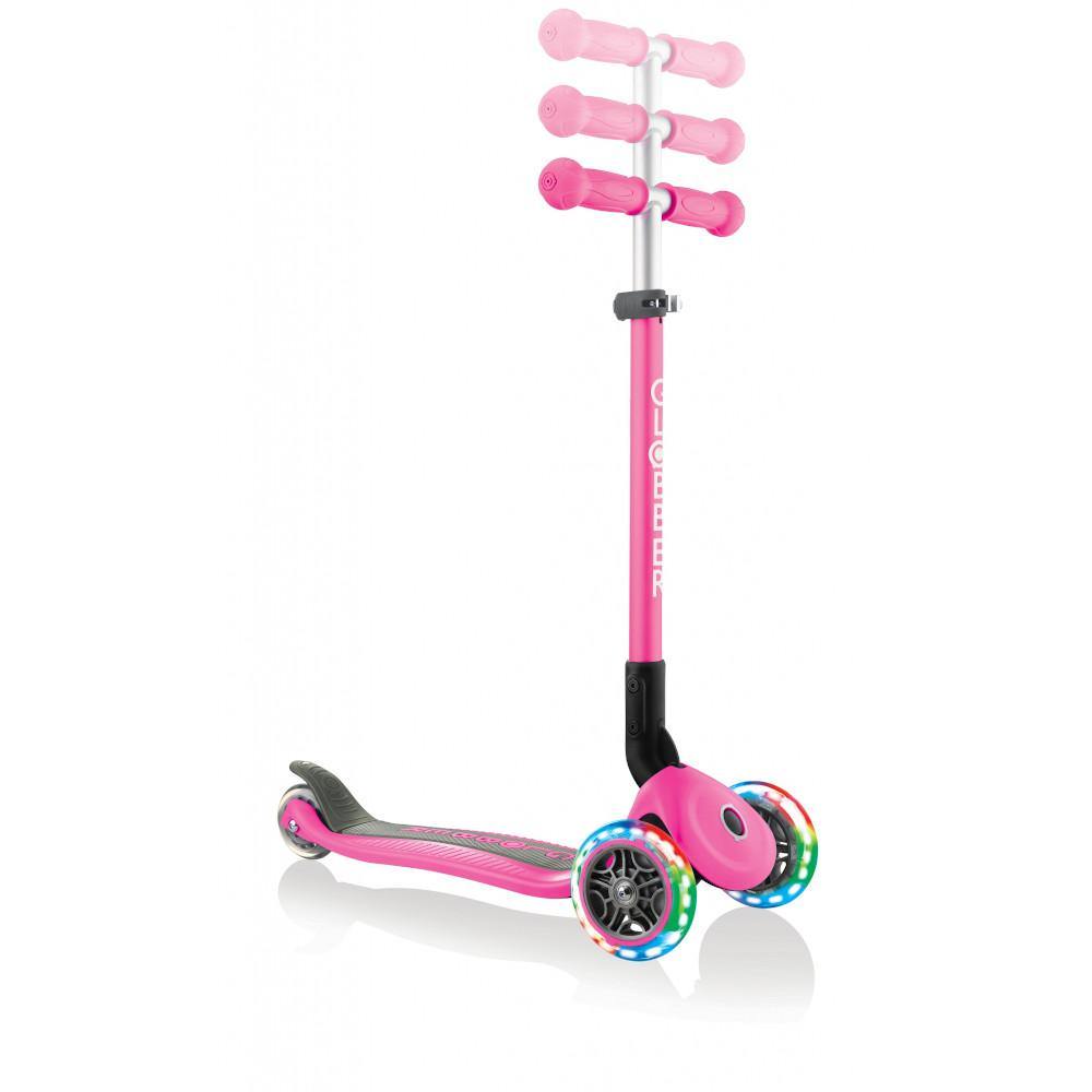 Shop Singapore Pumpanickel Sports Shop Buy Globber Primo Foldable Lights 3-Wheels Kids Scooter - Deep Pink